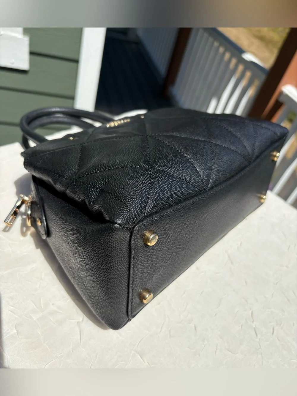 COACH Lillie Carryall Satchel With Quilting 91172